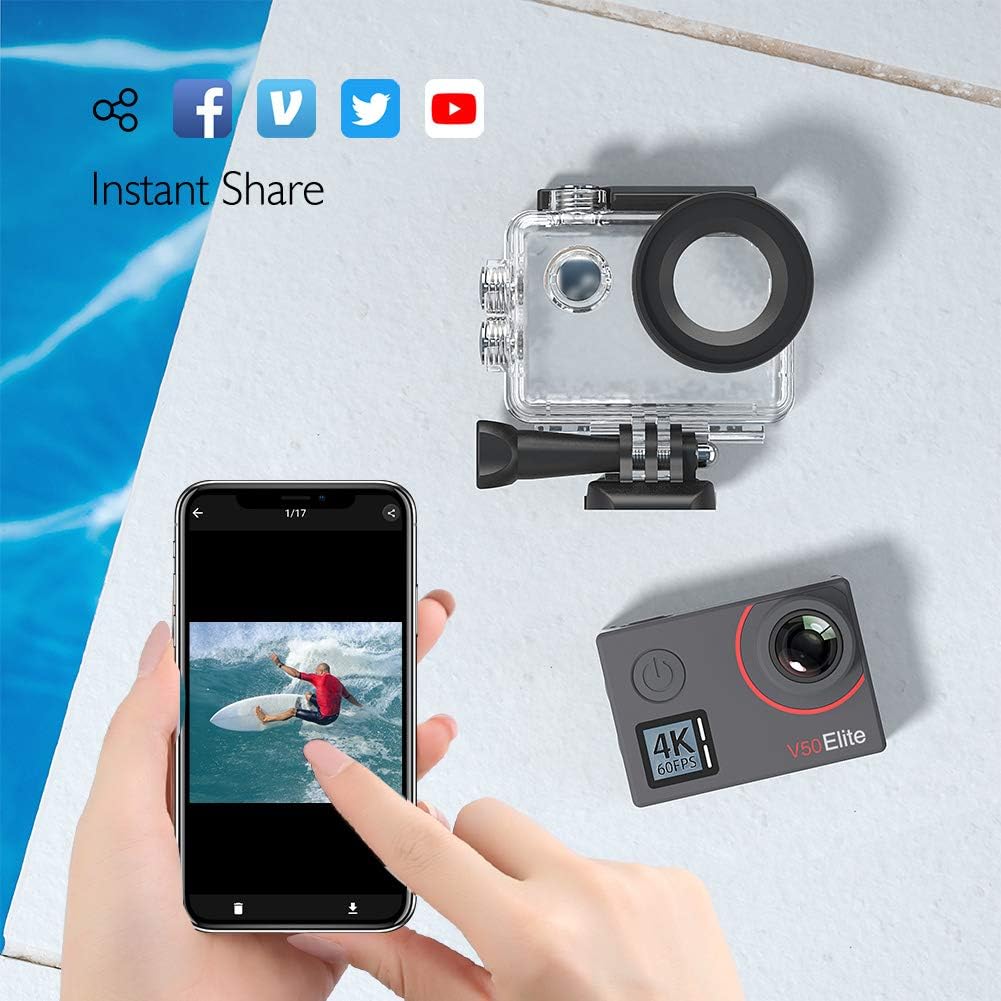 Akaso V50 Elite Action Cam 4K/60FPS 20MP WiFi - immagine 8