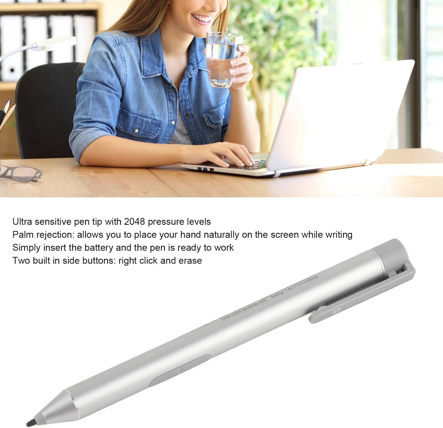 Cuifati Penna Stilo Attiva 2048 Livelli per HP Elite/ProBook - immagine 2