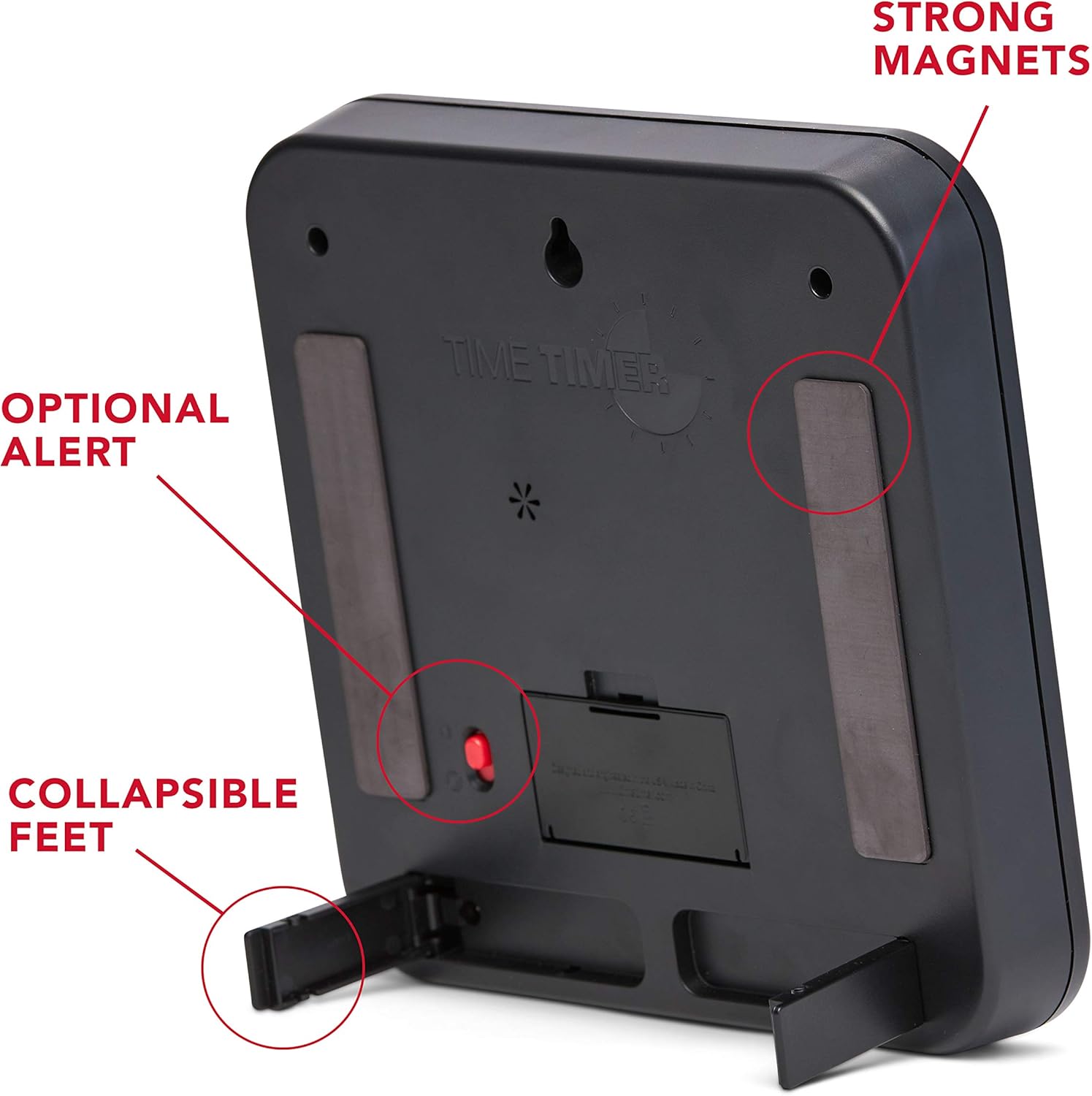 Time Timer Original Medium - Timer Visivo 60 Minuti, Nero - immagine 2