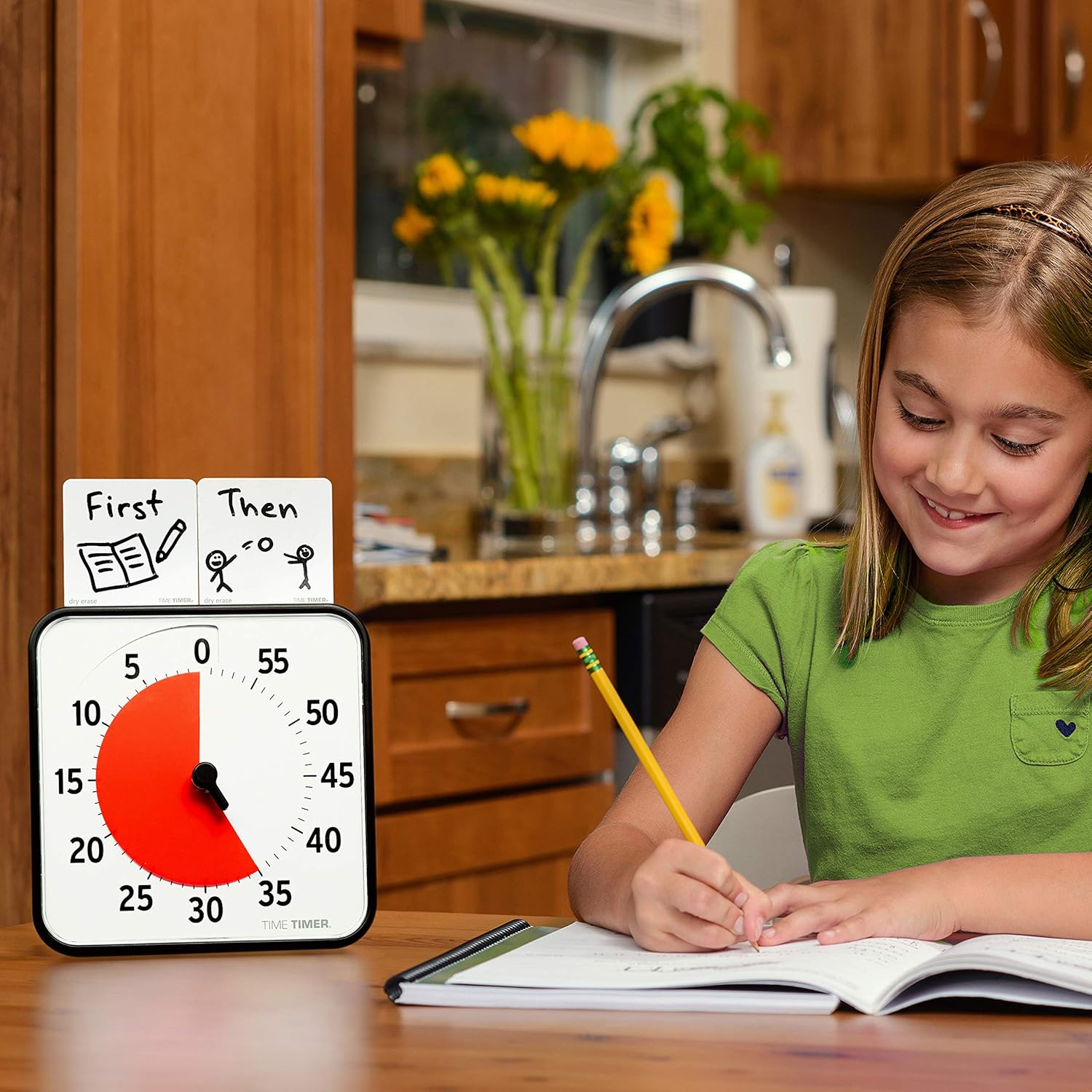 Time Timer Original Medium - Timer Visivo 60 Minuti, Nero - immagine 6