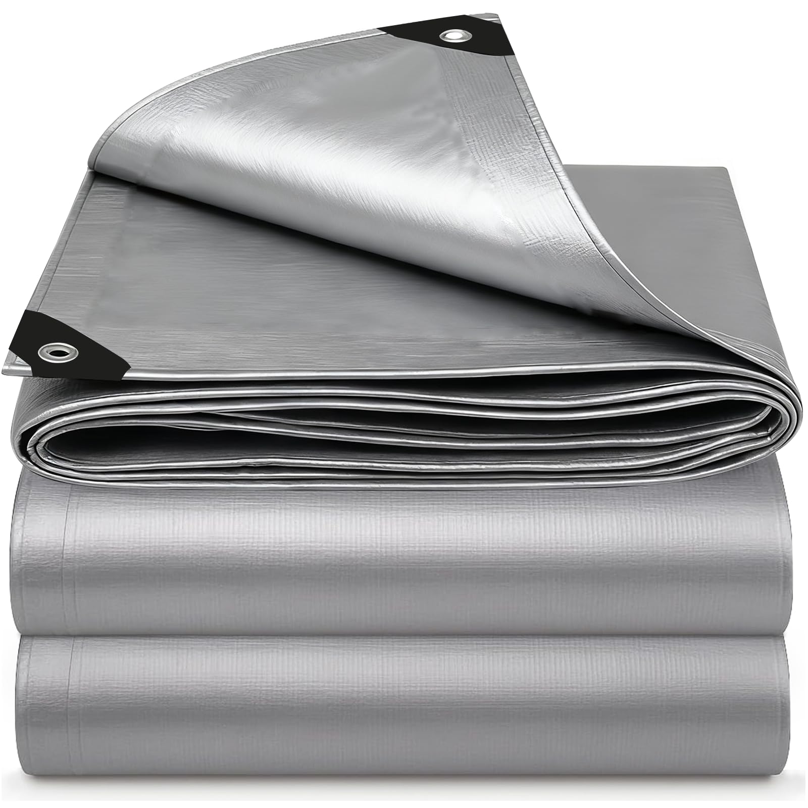 Telo Impermeabile Esterno 3x4m in Polietilene, Argento