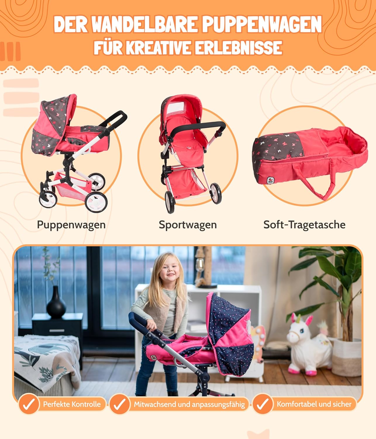 Bayer Chic 2000 Passeggino Combinato 3 in 1 Jara - immagine 2