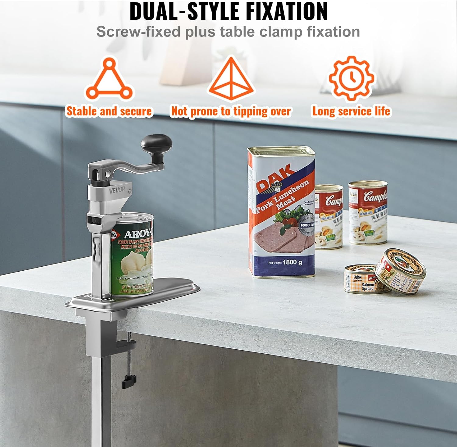 Vevor Apriscatole Commerciale Manuale da Tavolo - immagine 4