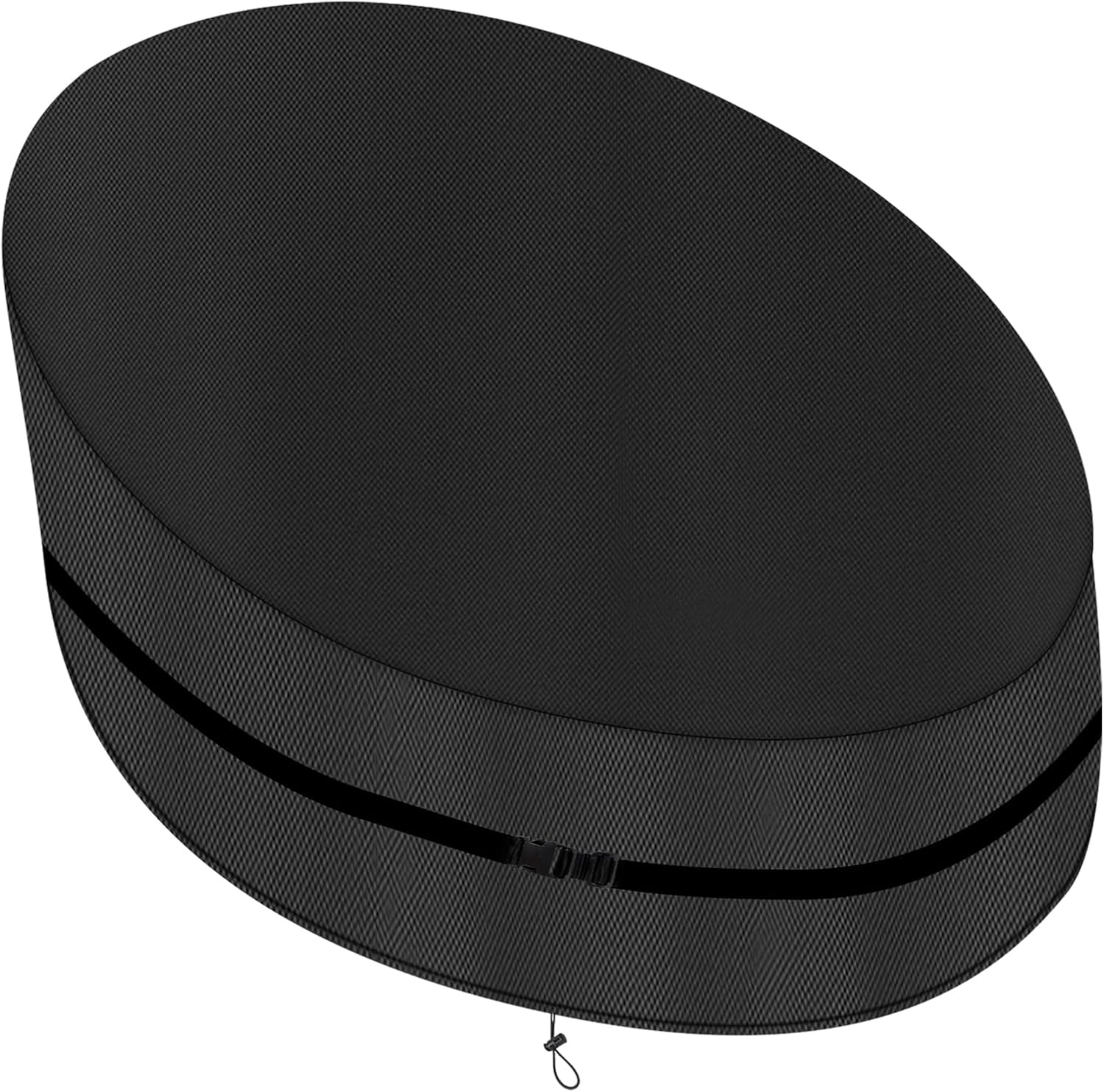 Copertura per Isola Prendisole Ovale 420D Oxford, Nero - immagine 1