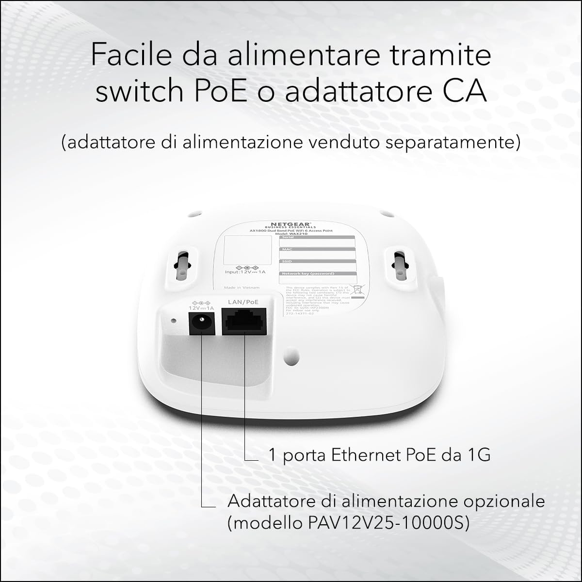 Netgear Access Point Wireless WAX210 WiFi 6 AX1800 - immagine 5