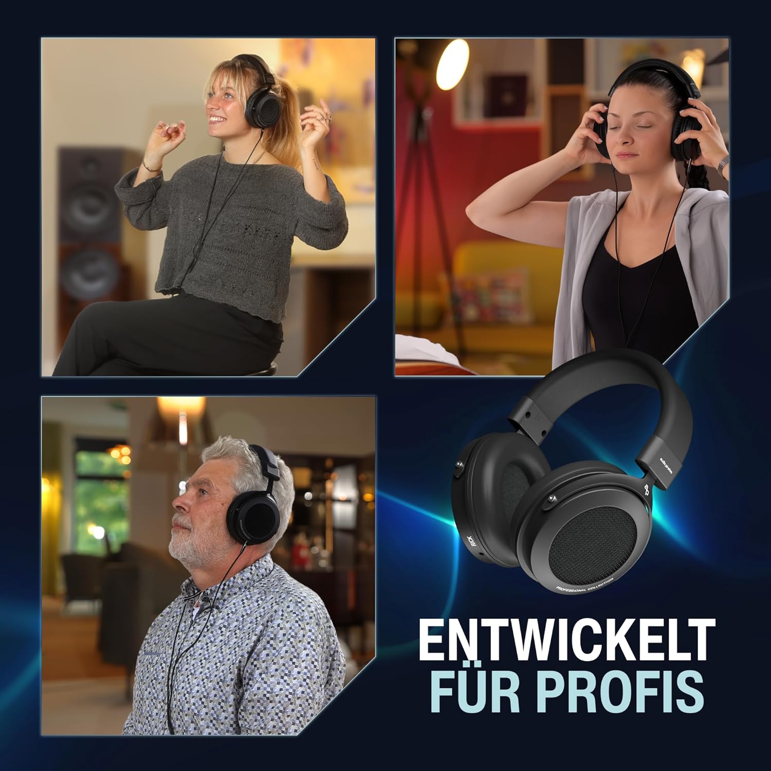 Audio Pirates Rick Professional - Cuffie Over-Ear Studio Hi-Fi - immagine 4