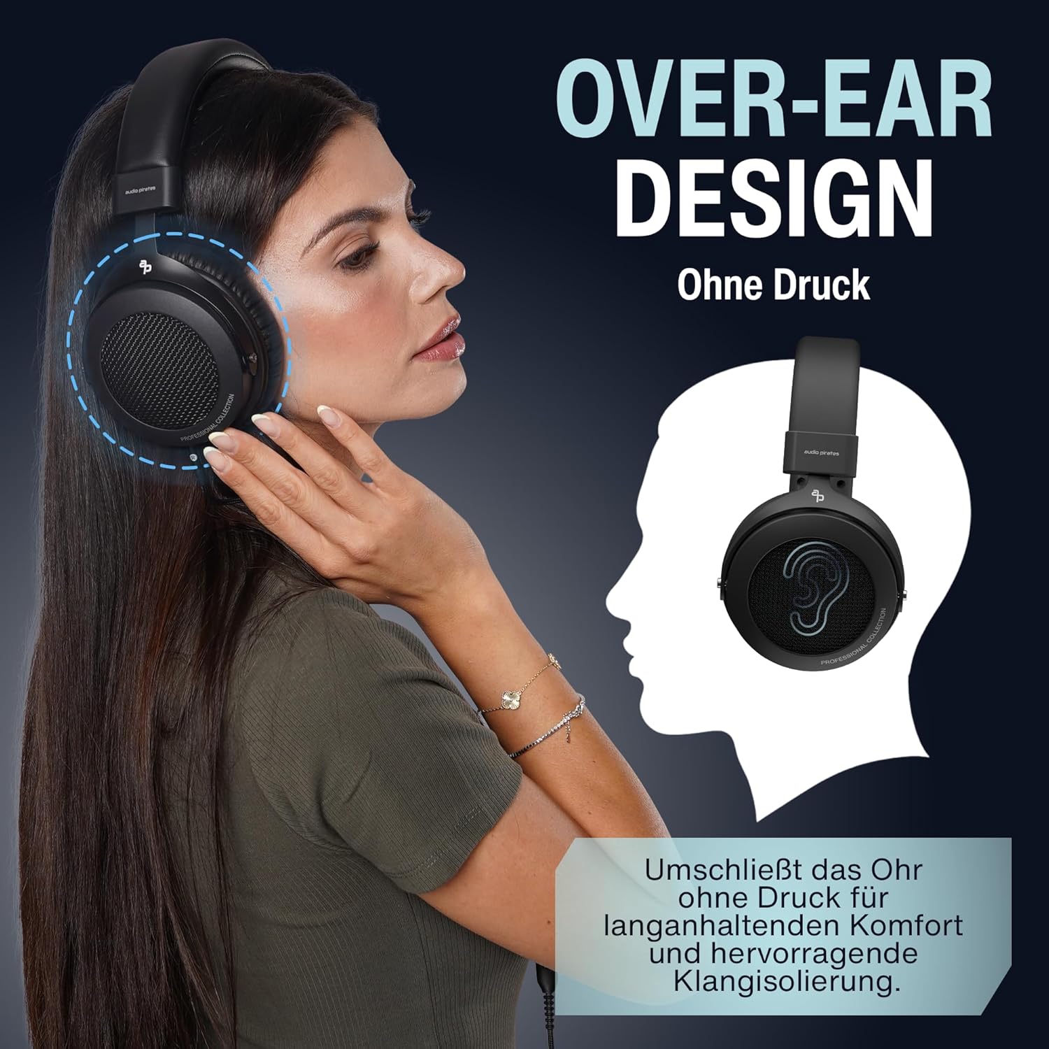 Audio Pirates Rick Professional - Cuffie Over-Ear Studio Hi-Fi - immagine 5