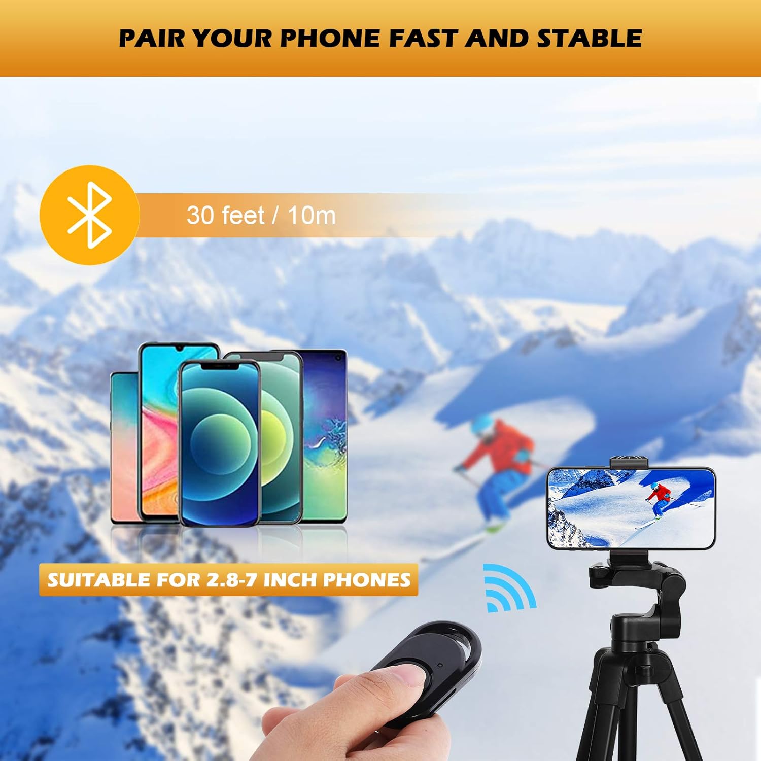 Grifema Treppiede per Smartphone e Fotocamera 140 cm - immagine 5