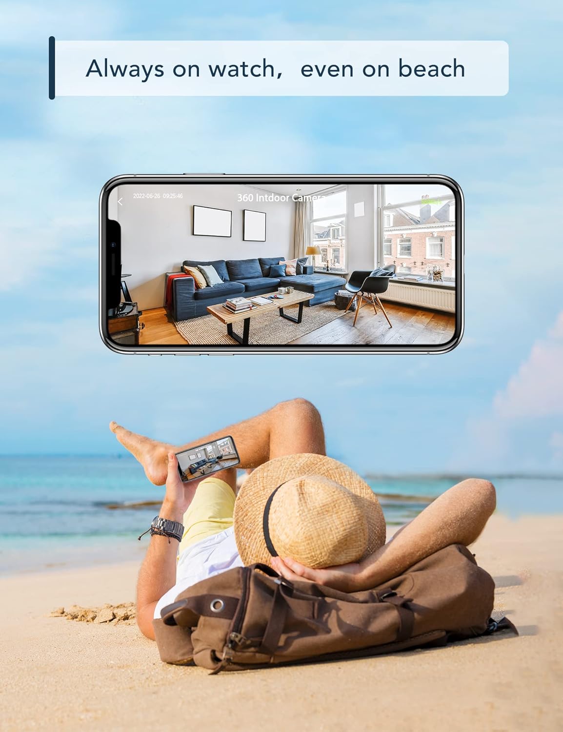 Gncc Telecamera WiFi Interno 1080P (2 Pezzi) - immagine 3