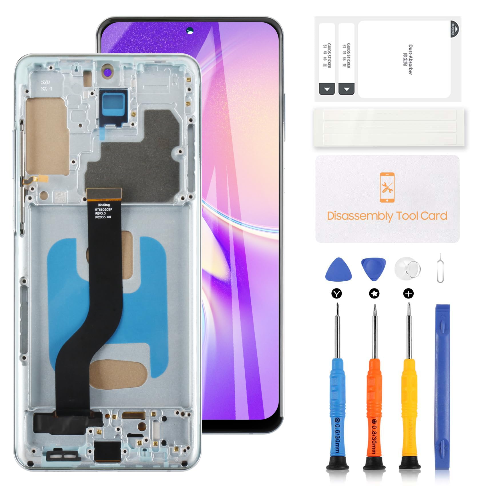 Schermo LCD TFT per Samsung Galaxy S20 Plus 5G Blu