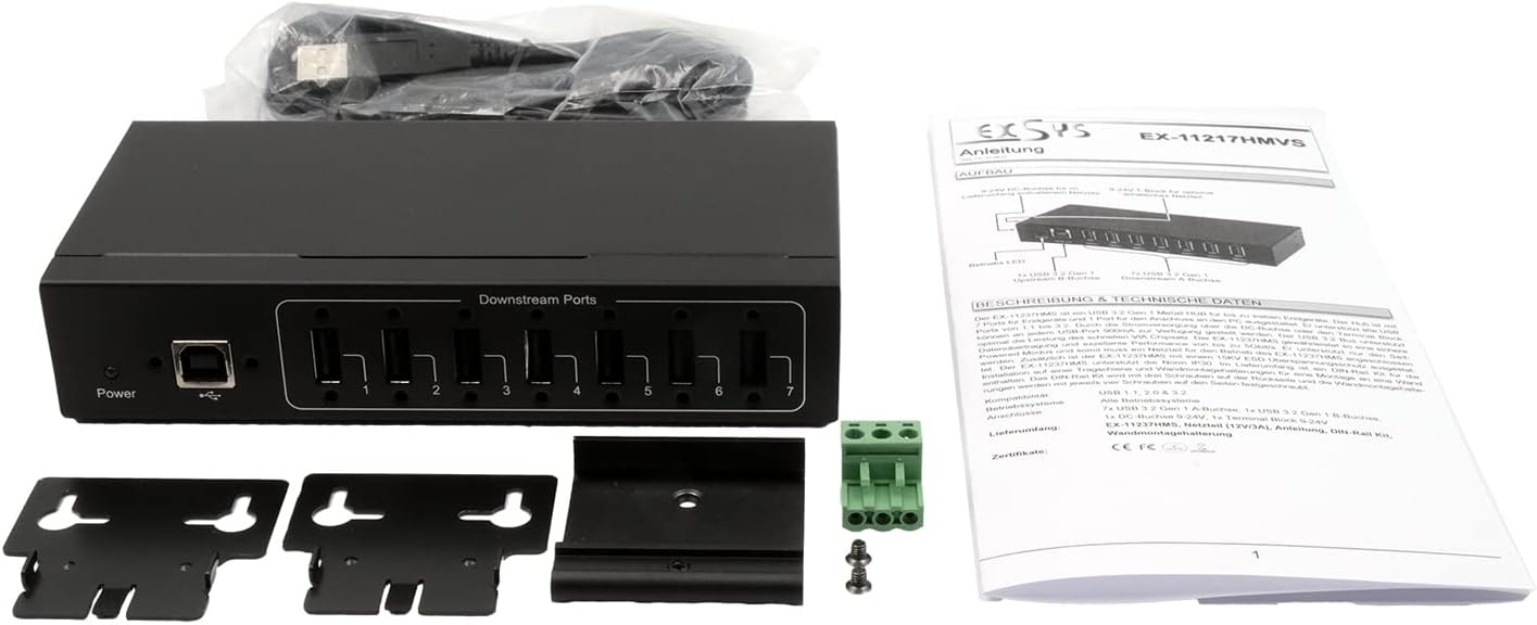 EXSYS EX-11217HMVS - Alimentatore 7 Porte USB 2.0 - immagine 4