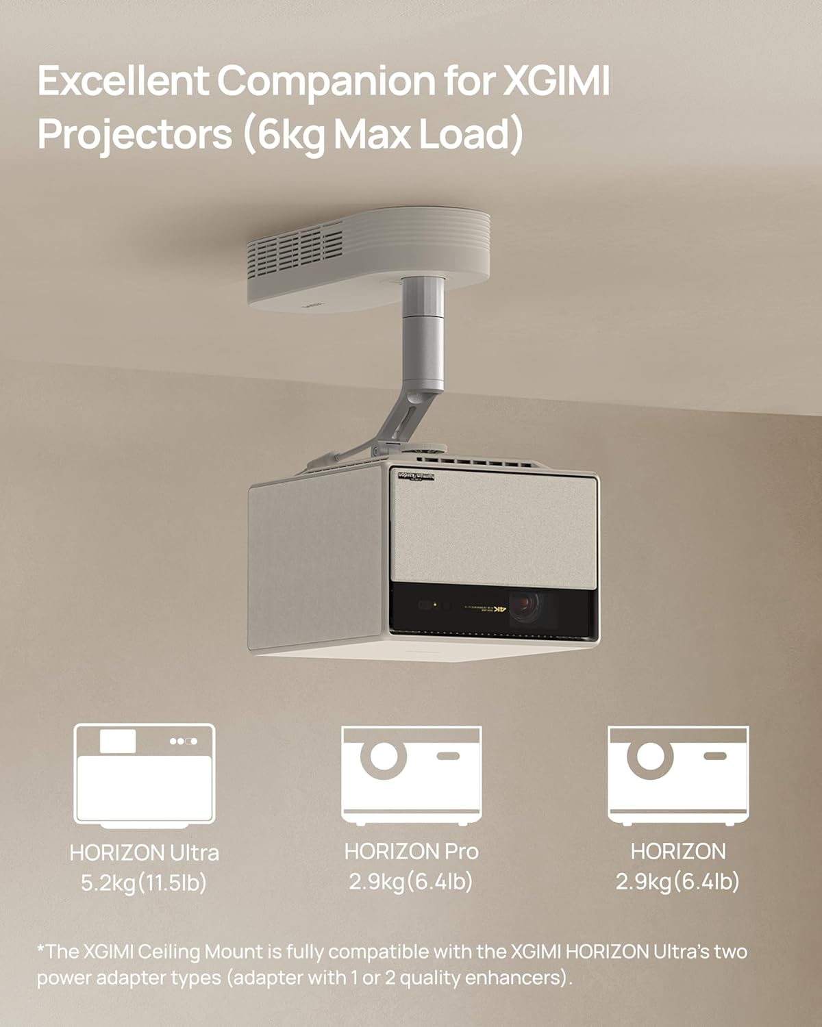 Xgimi - Supporto da Soffitto per Proiettore - immagine 2