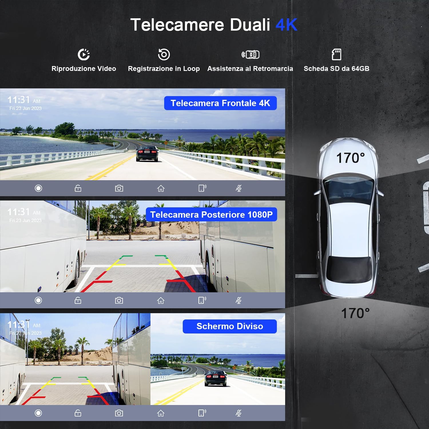 Avylet Schermo Auto 9.26" con Carplay Android Auto Wireless - immagine 3