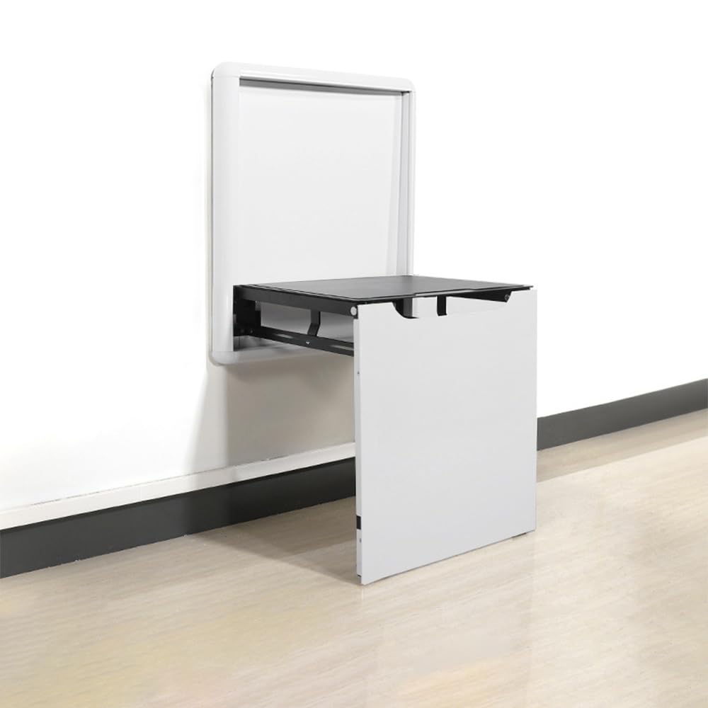 Hoconnie Sgabello Pieghevole da Muro Invisibile, Bianco