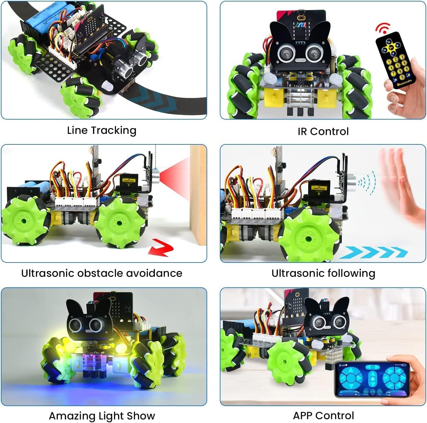 KEYESTUDIO Robot Kit per BBC Micro:bit - immagine 2