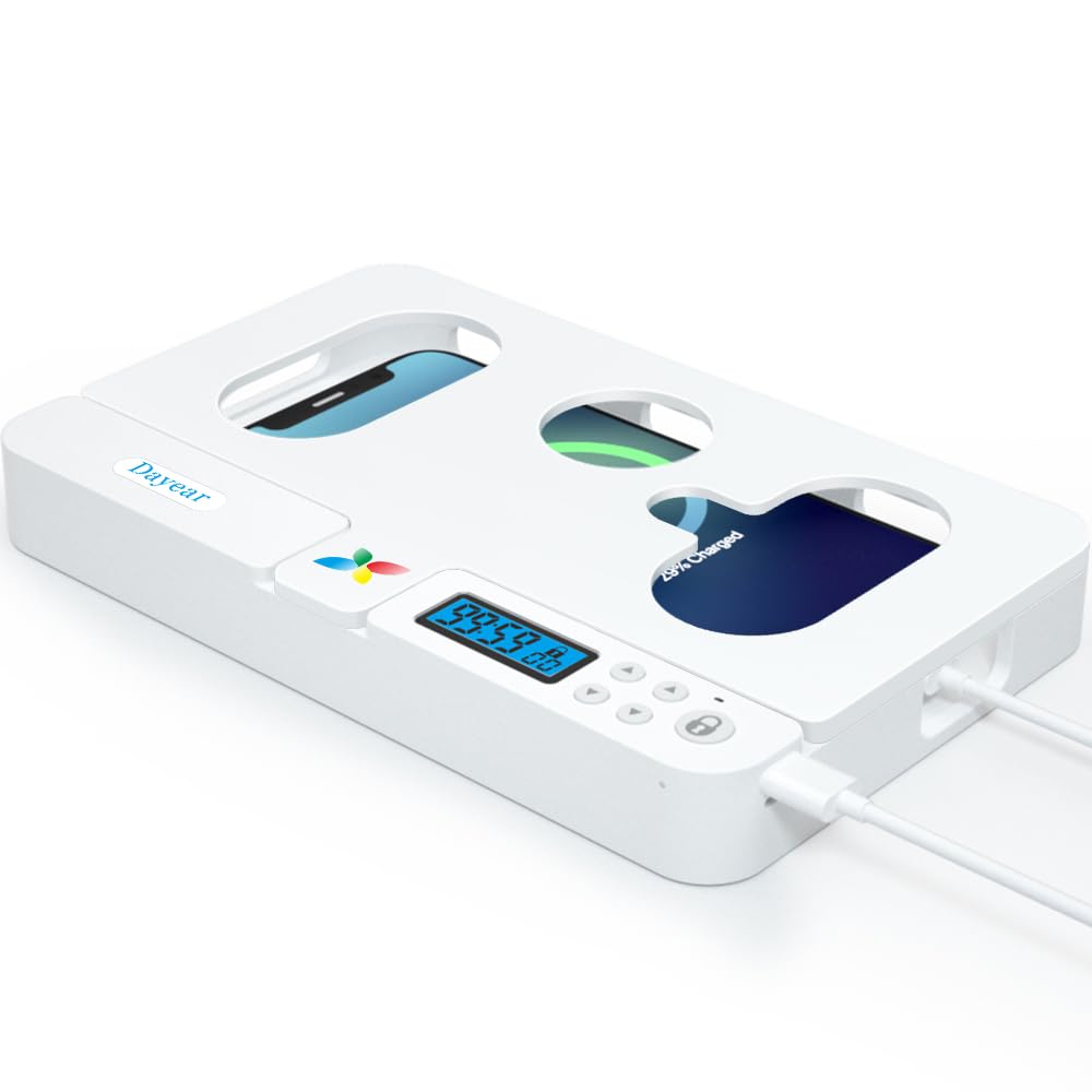 Scatola Blocco Telefono con Timer Dayear, Bianco