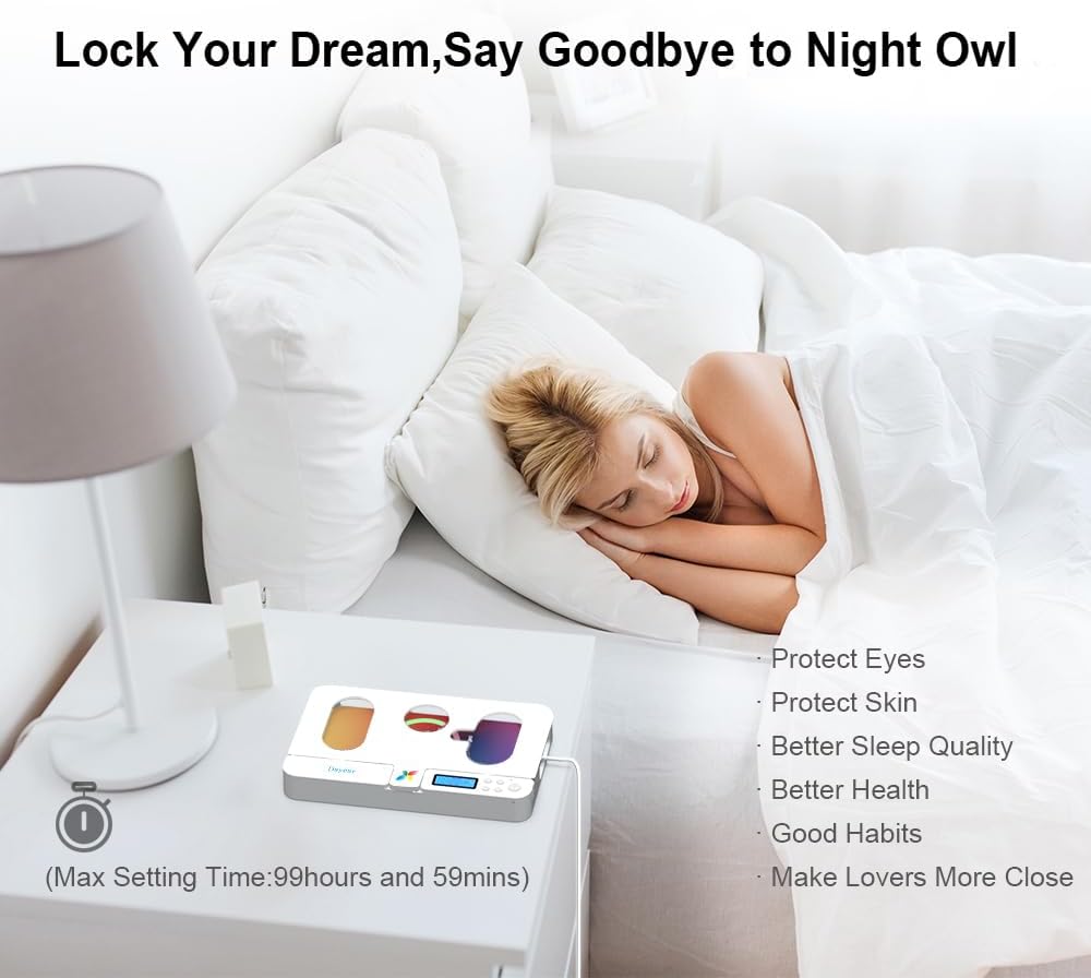 Scatola Blocco Telefono con Timer Dayear, Bianco - immagine 2