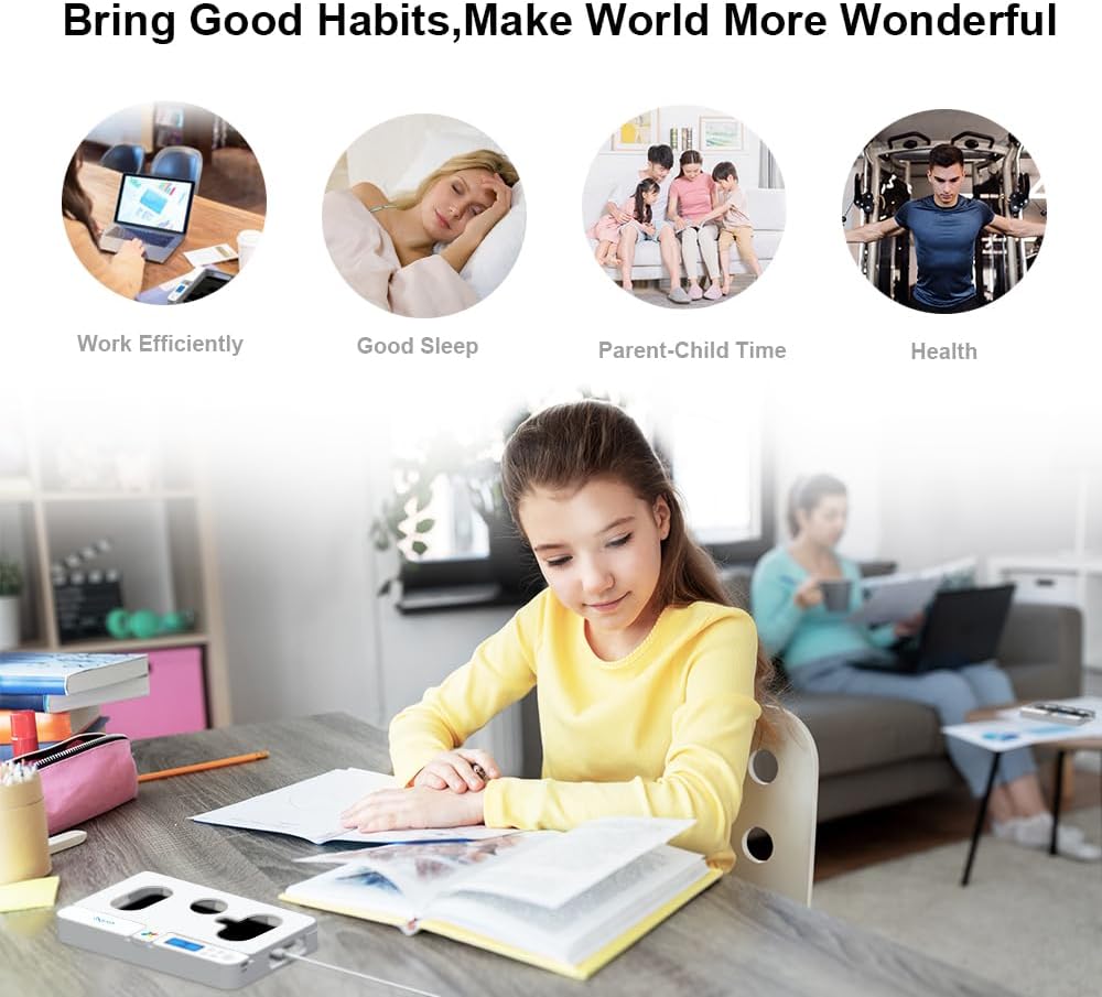 Scatola Blocco Telefono con Timer Dayear, Bianco - immagine 3