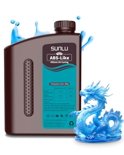 SUNLU Resina ABS-Like 3D 2KG, Trasparente Blu