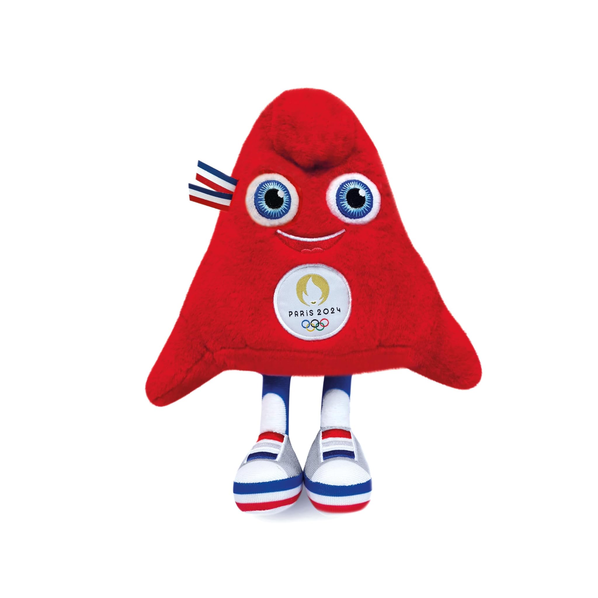 Doudou et Compagnie - Peluche Phryge 23 cm in sacchetto – mascotte ufficiale dei Giochi olimpici Parigi 2024 – peluche rosso a forma di berretto frigiano – JO Paris 2024 – 23 cm – JO2409