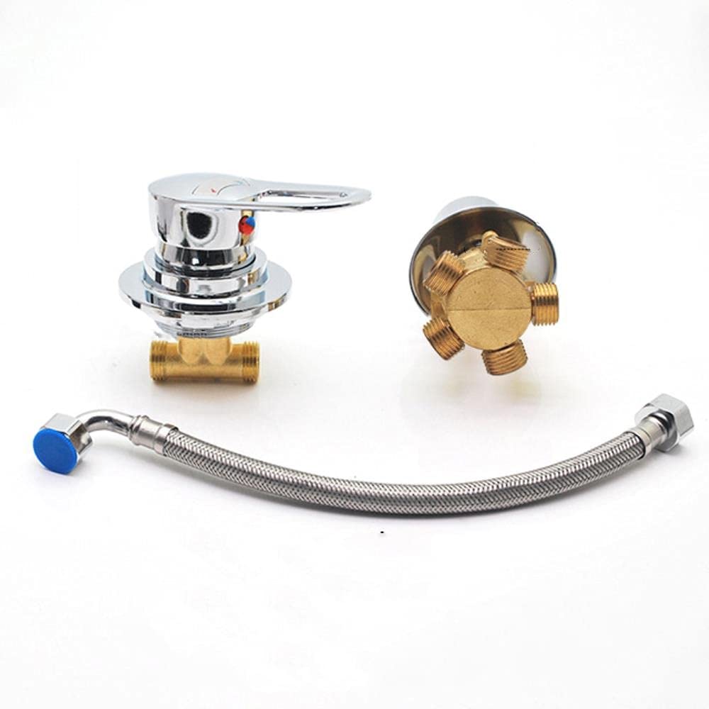 Afuder Deviatore Doccia 2/3/4/5 Vie in Ottone Cromato