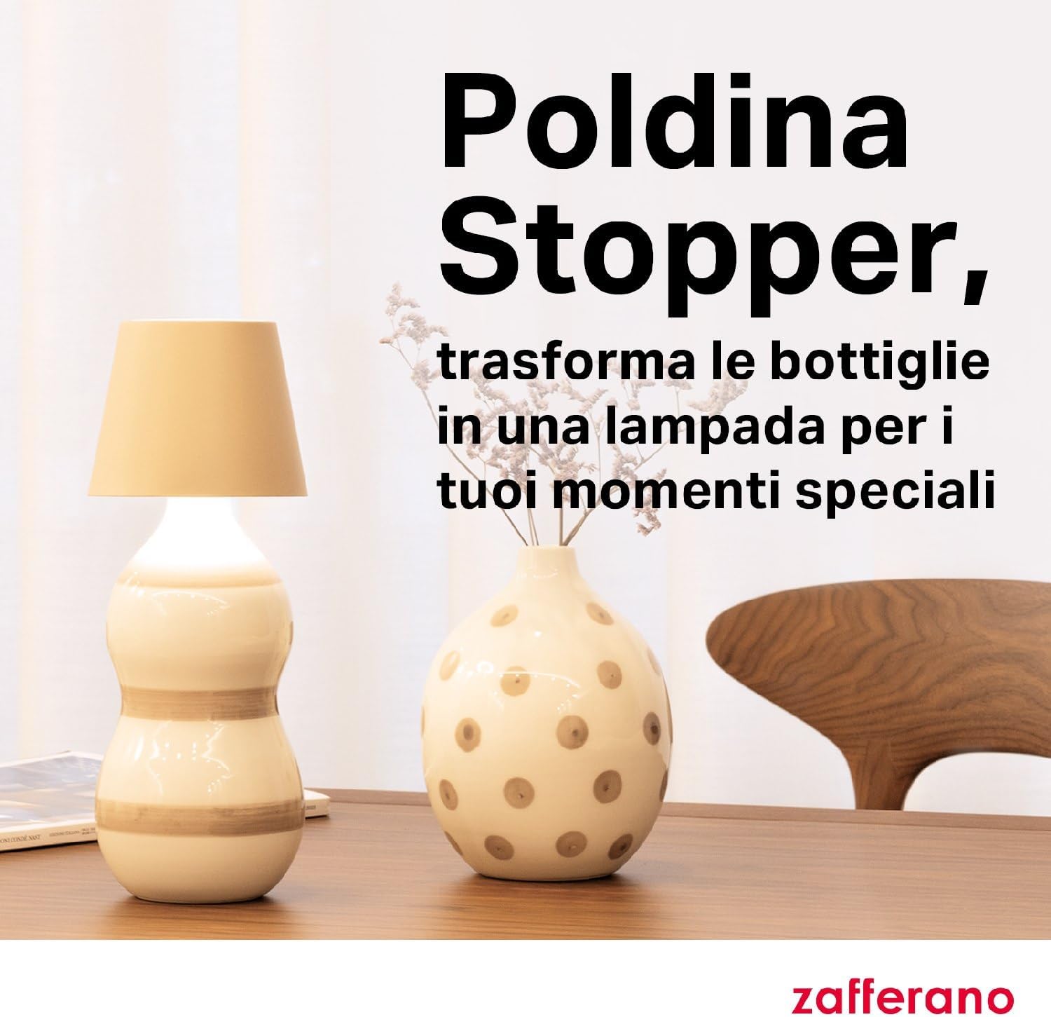 Zafferano Lampada Poldina Stopper Ricaricabile Blu - immagine 7