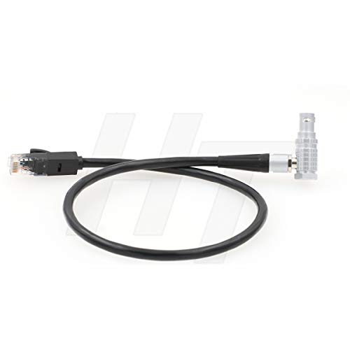 Cavo dati Ethernet Cat 5e RJ45 ad angolo retto a 10 pin per Teradek COLR per fotocamera ARRI (50 cm)
