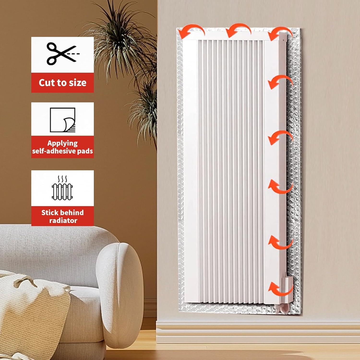 Kaheign Foglio Isolante per Radiatore 5m x 60cm - immagine 3