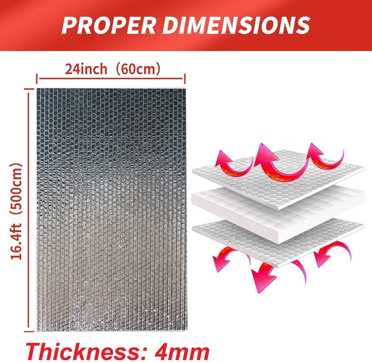 Kaheign Foglio Isolante per Radiatore 5m x 60cm - immagine 4