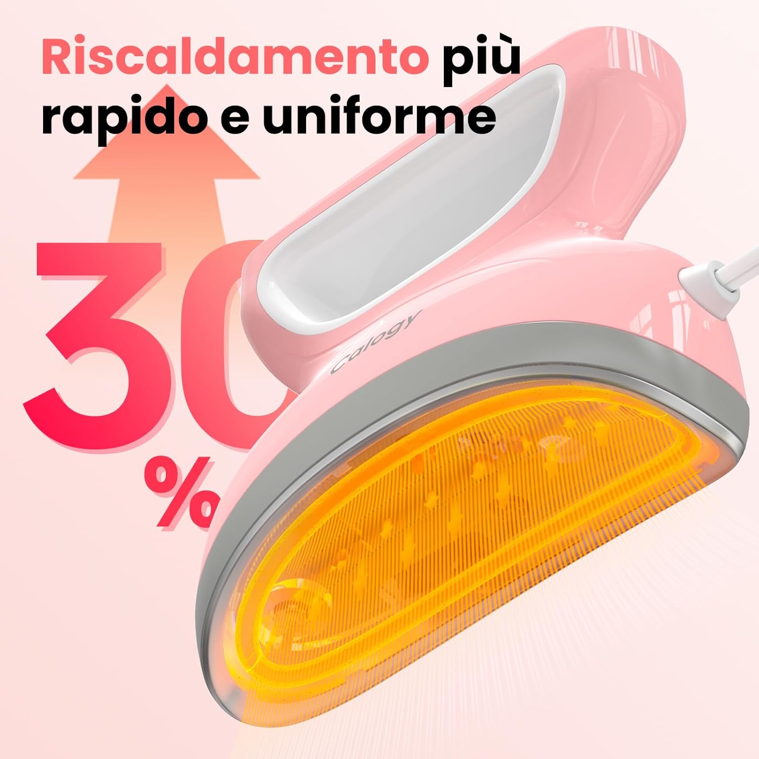 Calogy Mini Pressa a Caldo per Cappelli, Rosa - immagine 3