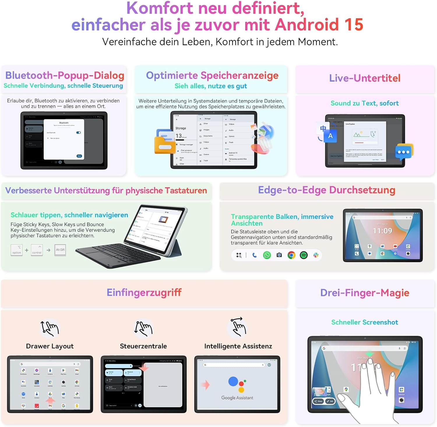 Blackview Tablet Android 15 Tab 60 Pro 25.4cm - immagine 3