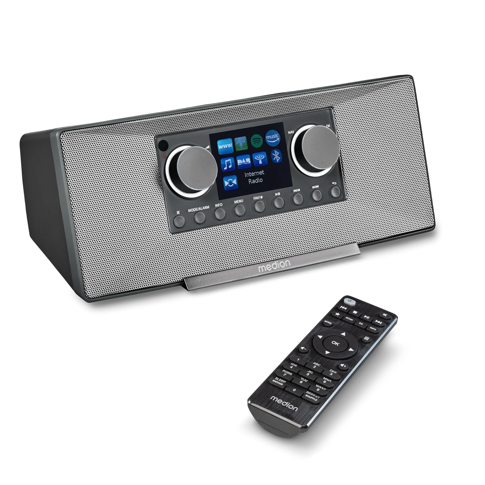 Medion P85333 Radio Internet con DAB+, Grigio