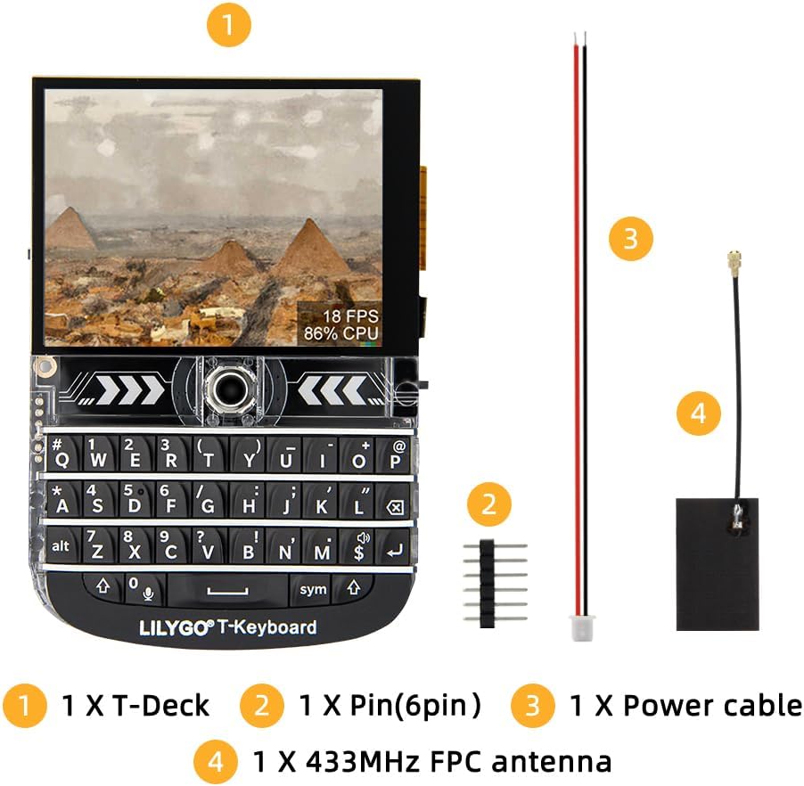Lilygo T-Deck ESP32-S3 LoRa BLE WiFi TTGO 433 MHz - immagine 9