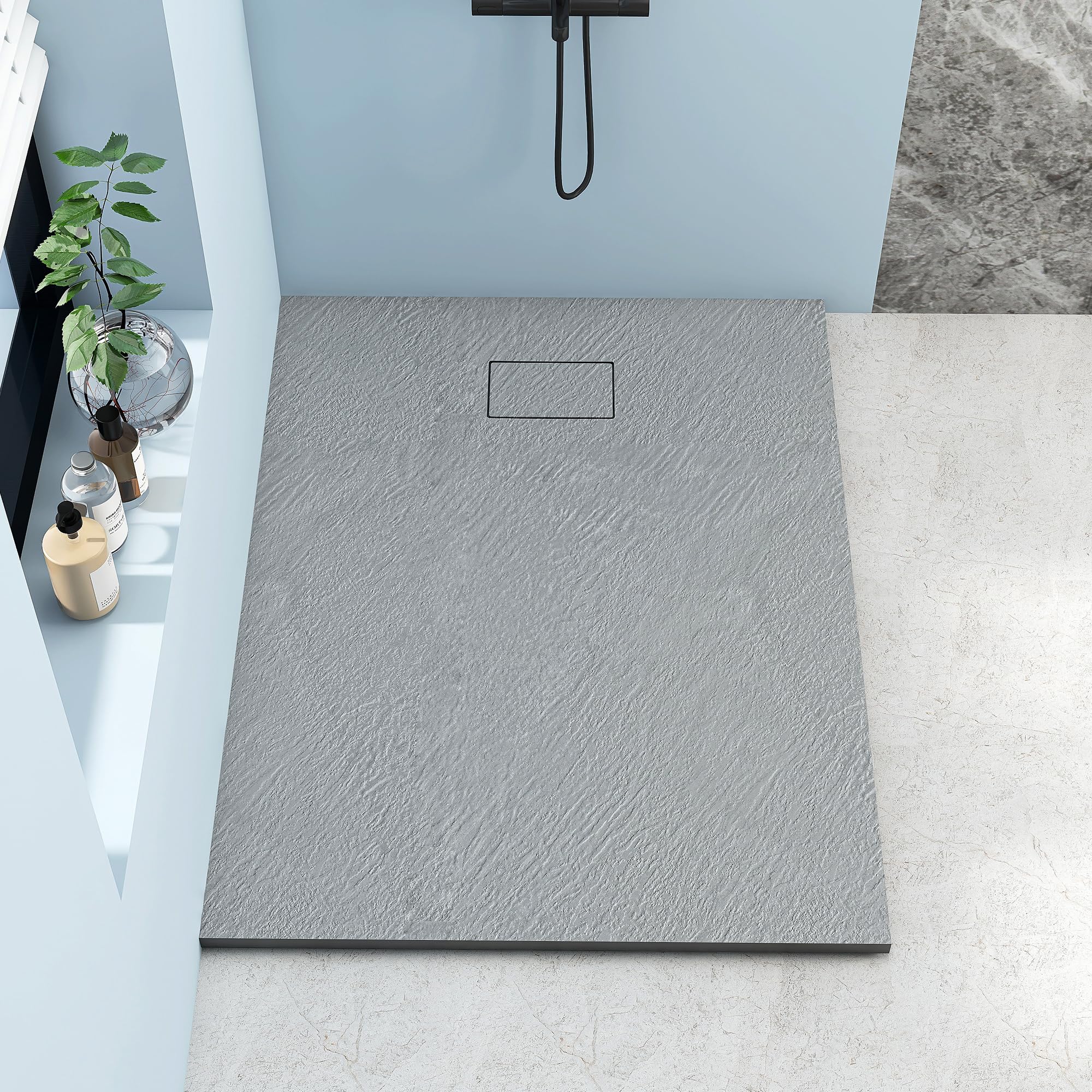 Piatto doccia 120x90 cm SMC effetto ardesia