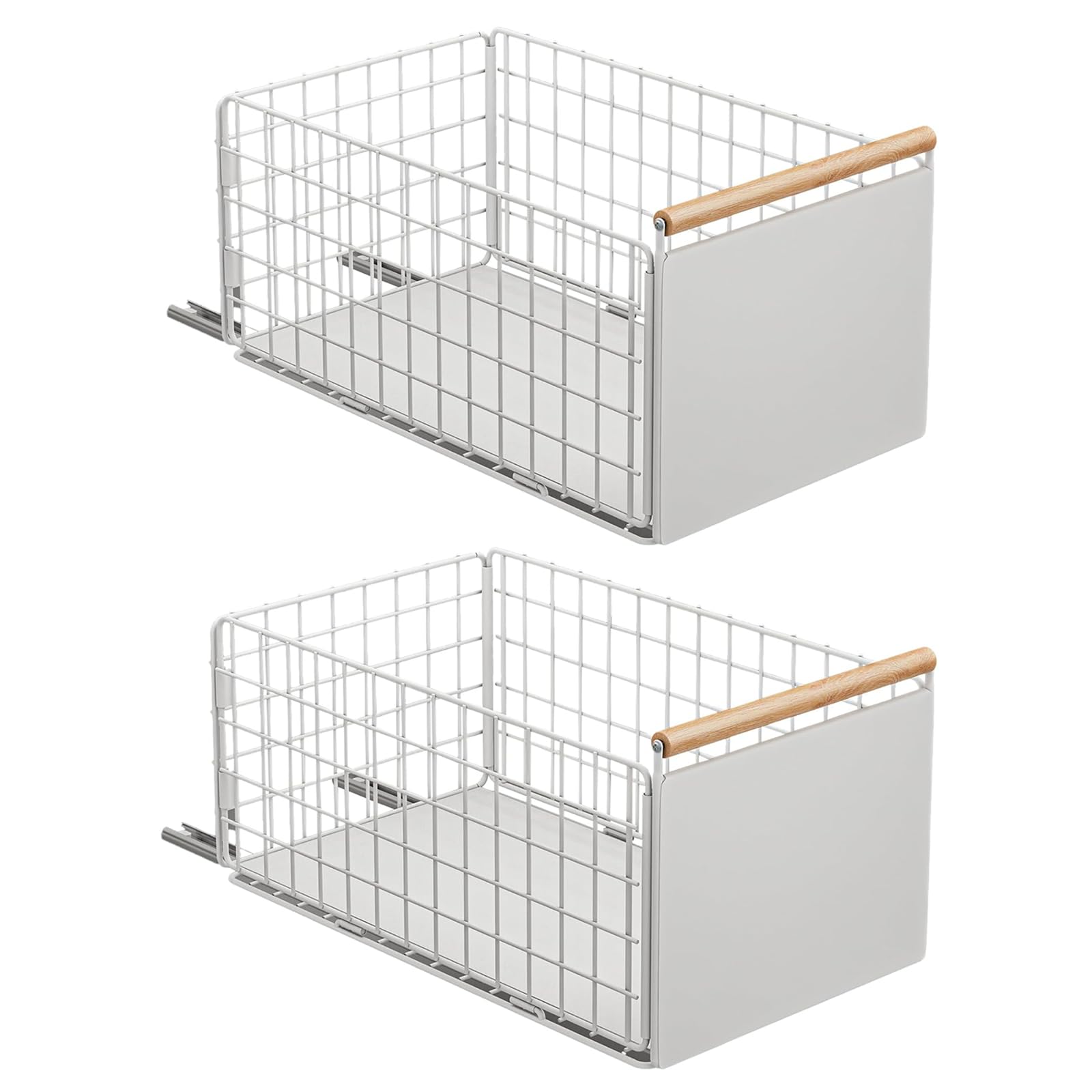 Koolkasa 2 Cassetti Telescopici da Cucina, Bianco