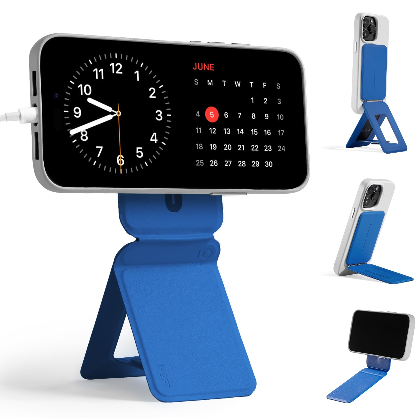 Moft Treppiede Smartphone Invisibile per iPhone Serie 16/15/14/13, Zaffiro