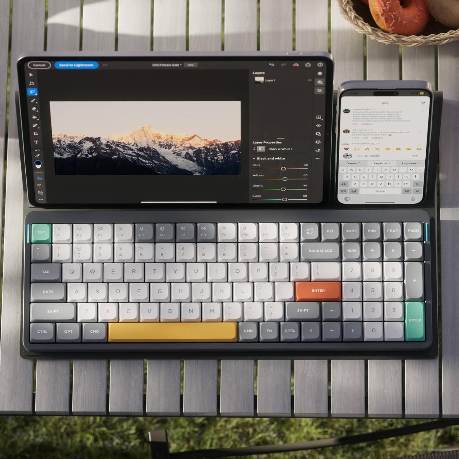 Nuphy Air96 V2 - Tastiera Meccanica Wireless RGB - immagine 3