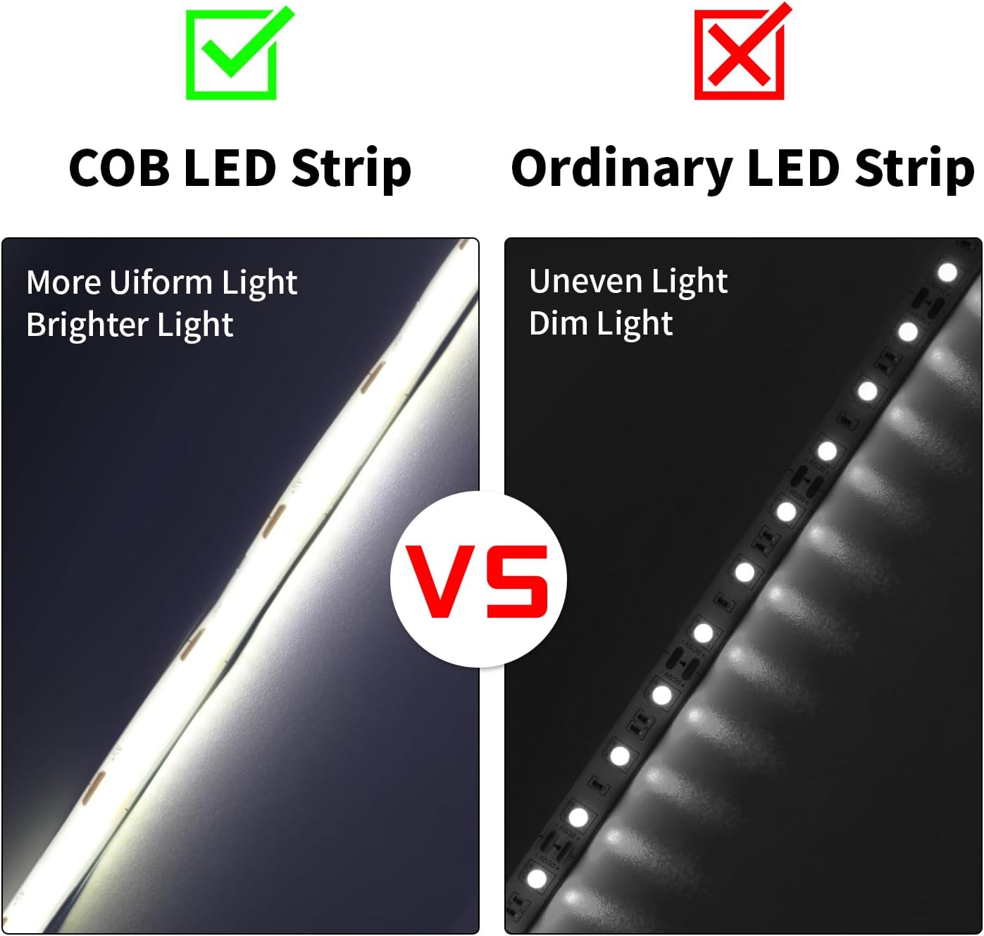 Shineburky Striscia LED COB 5V USB 2 Metri - immagine 6