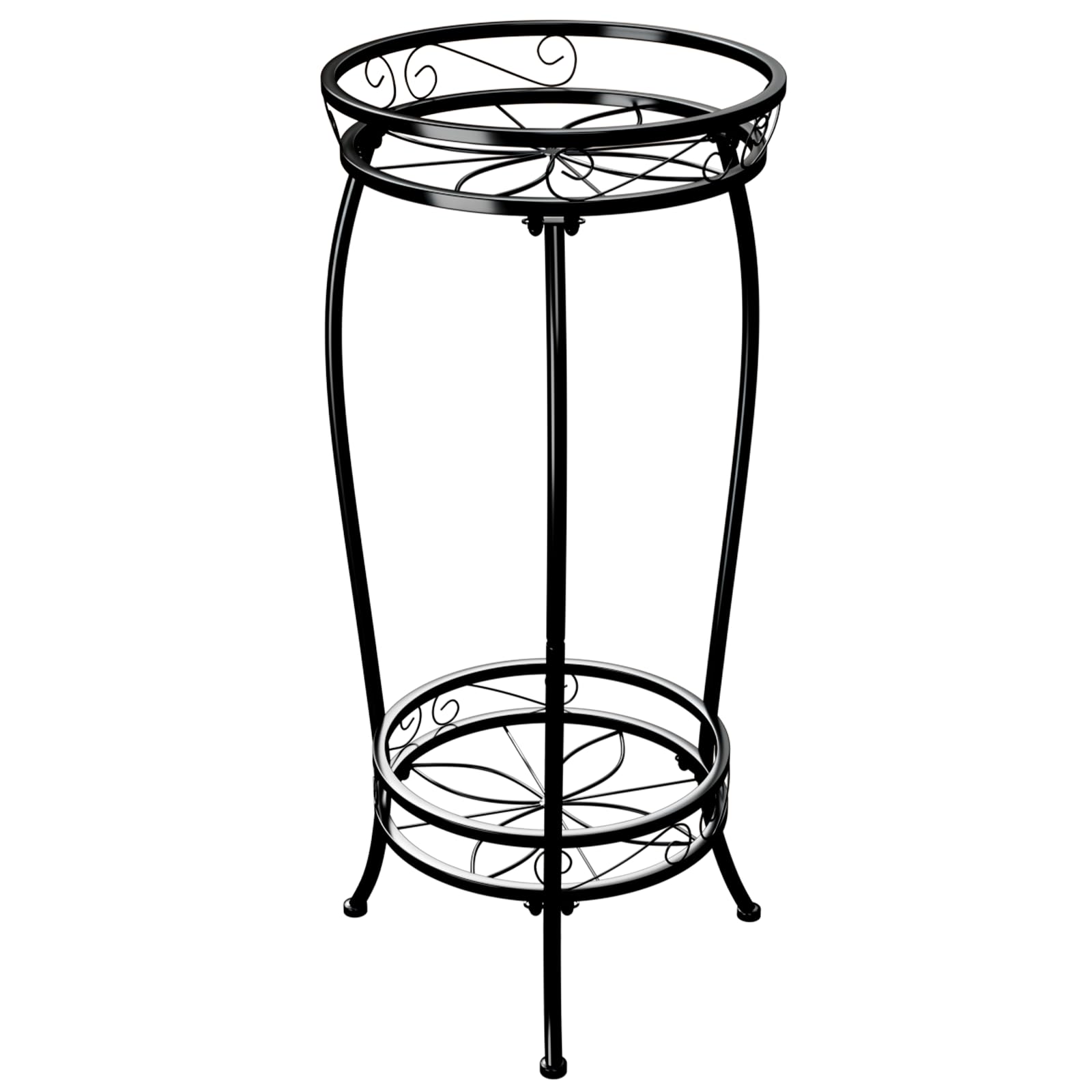 Bamworld Supporto per Piante da Interno a 4 Ripiani, Bianco