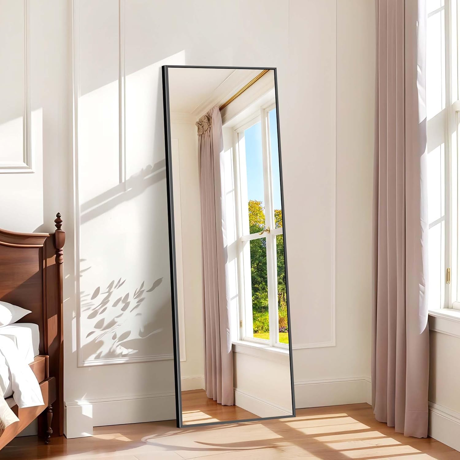 Weare Home Specchio da Terra 147x44 cm, Nero - immagine 6