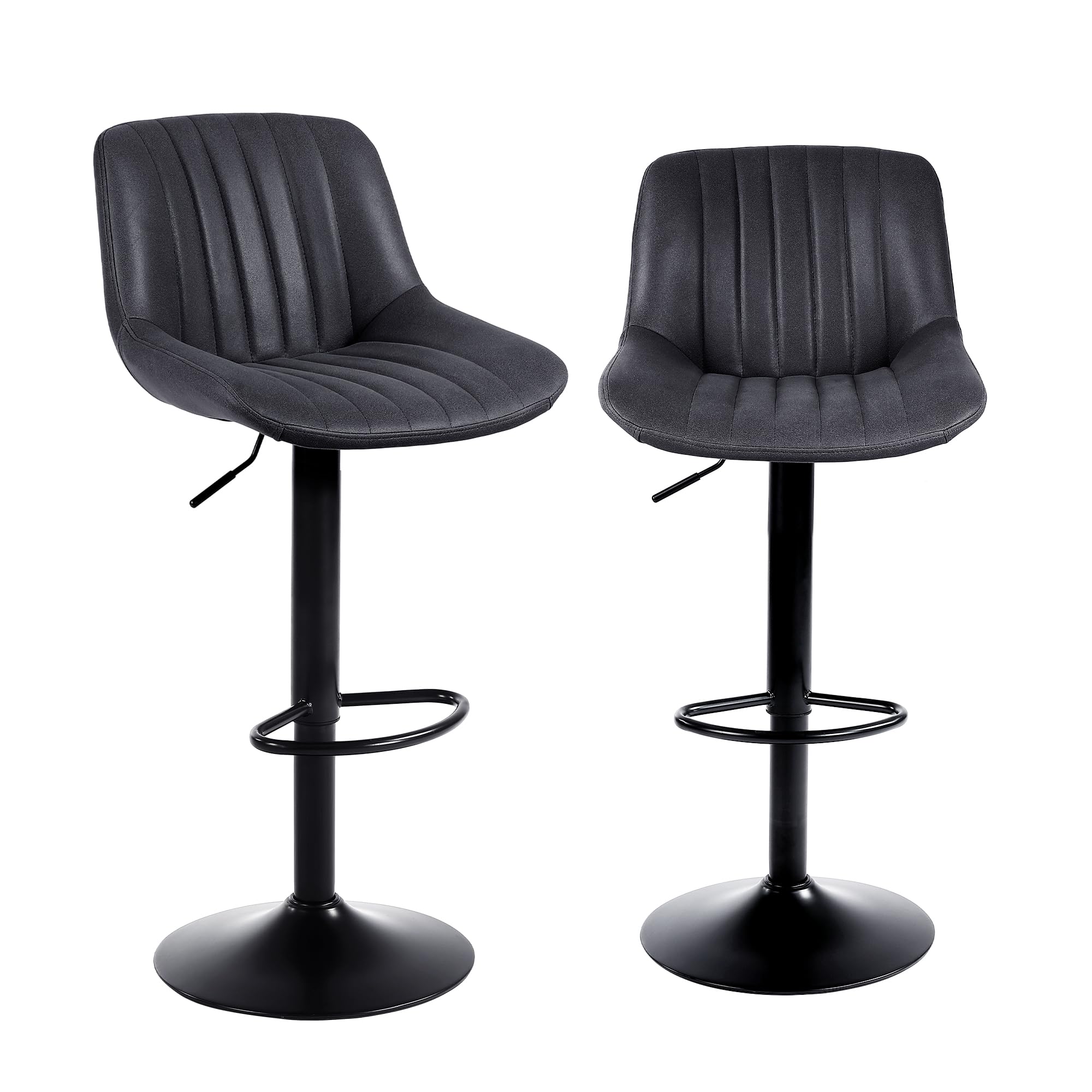 Youhauchair Sgabelli Cucina Set di 2 - Regolabili, Nero