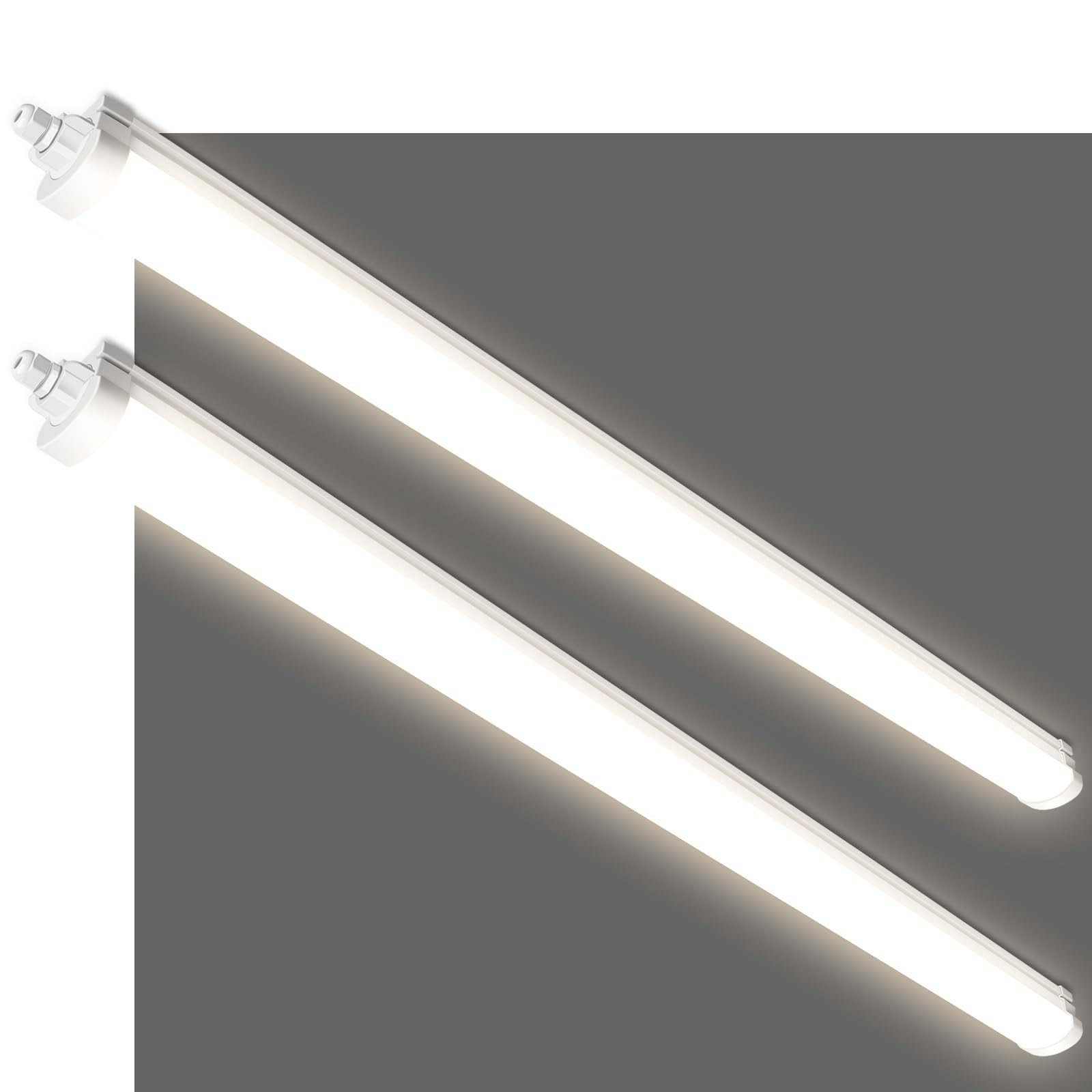 Alusso 2x Plafoniera Officina 120CM 36W IP65 4000K