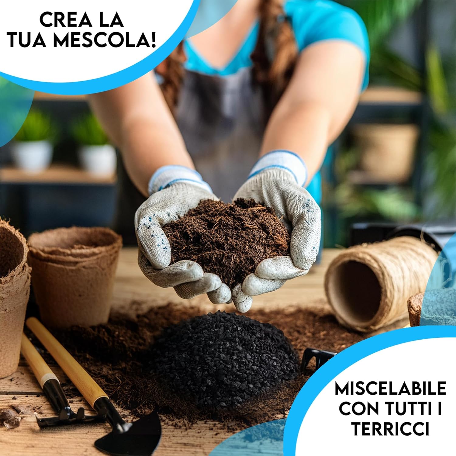 ZomaGARDEN - Carbone Vegetale Attivo per Piante 6L - immagine 5