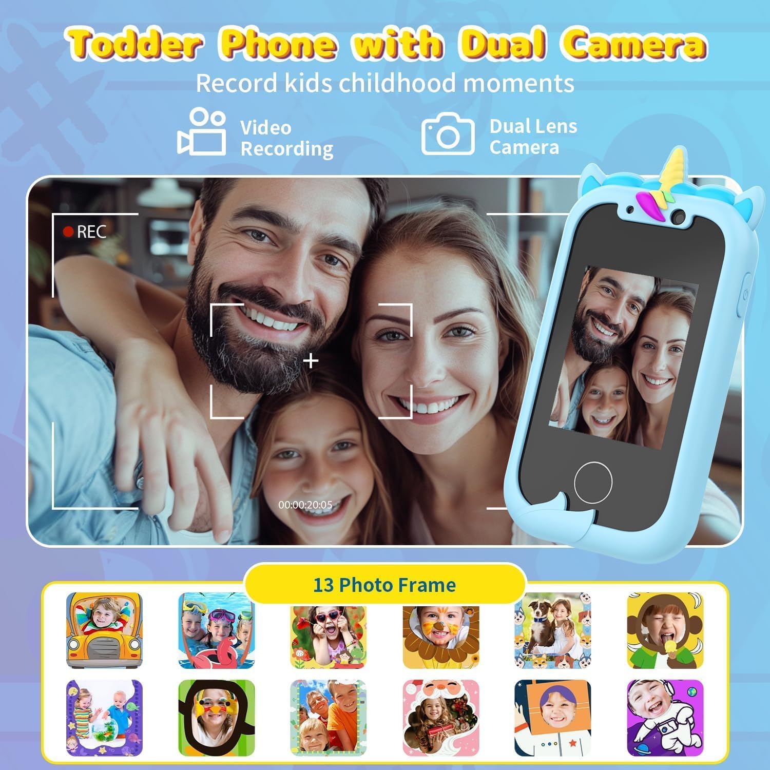 Ashfly Smartphone Giocattolo per Bambine 3-8 Anni - immagine 3