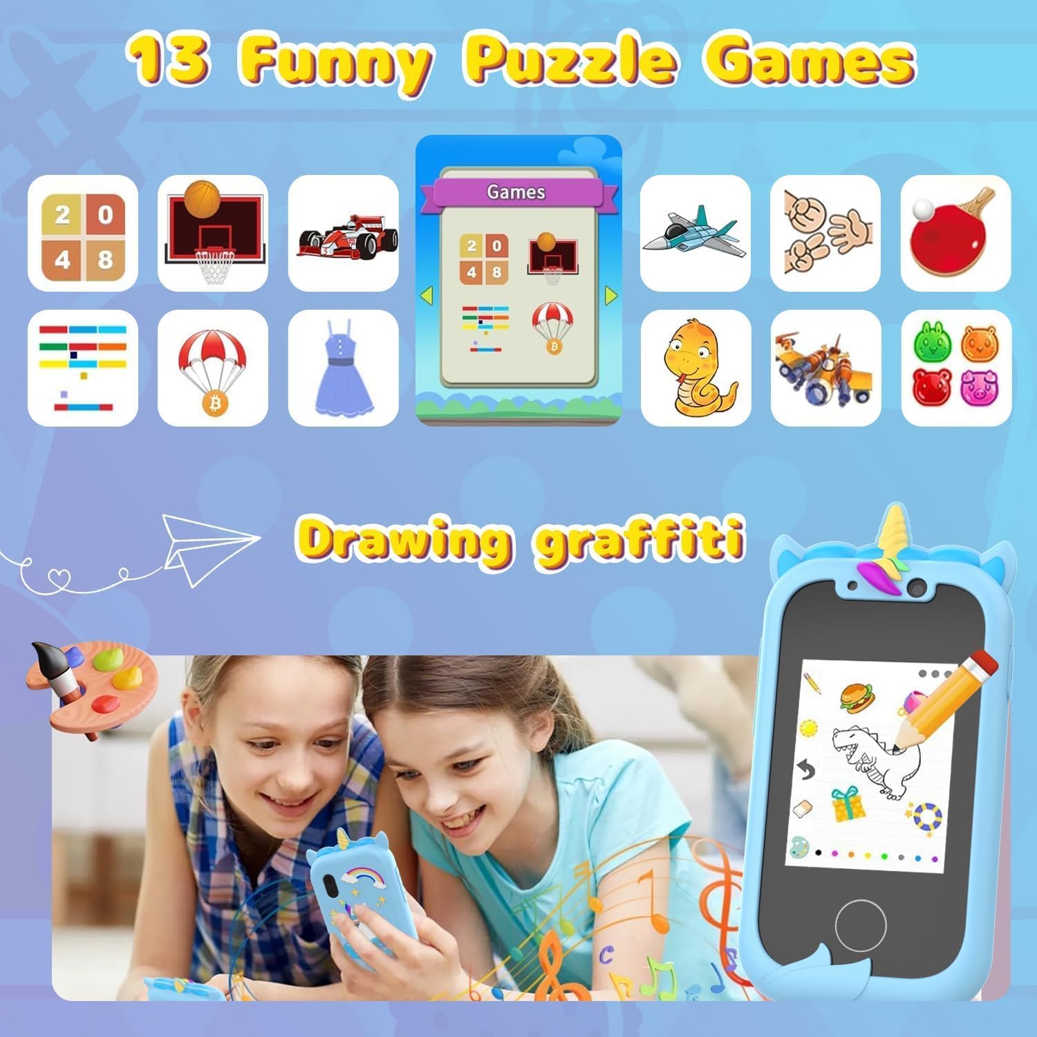 Ashfly Smartphone Giocattolo per Bambine 3-8 Anni - immagine 4