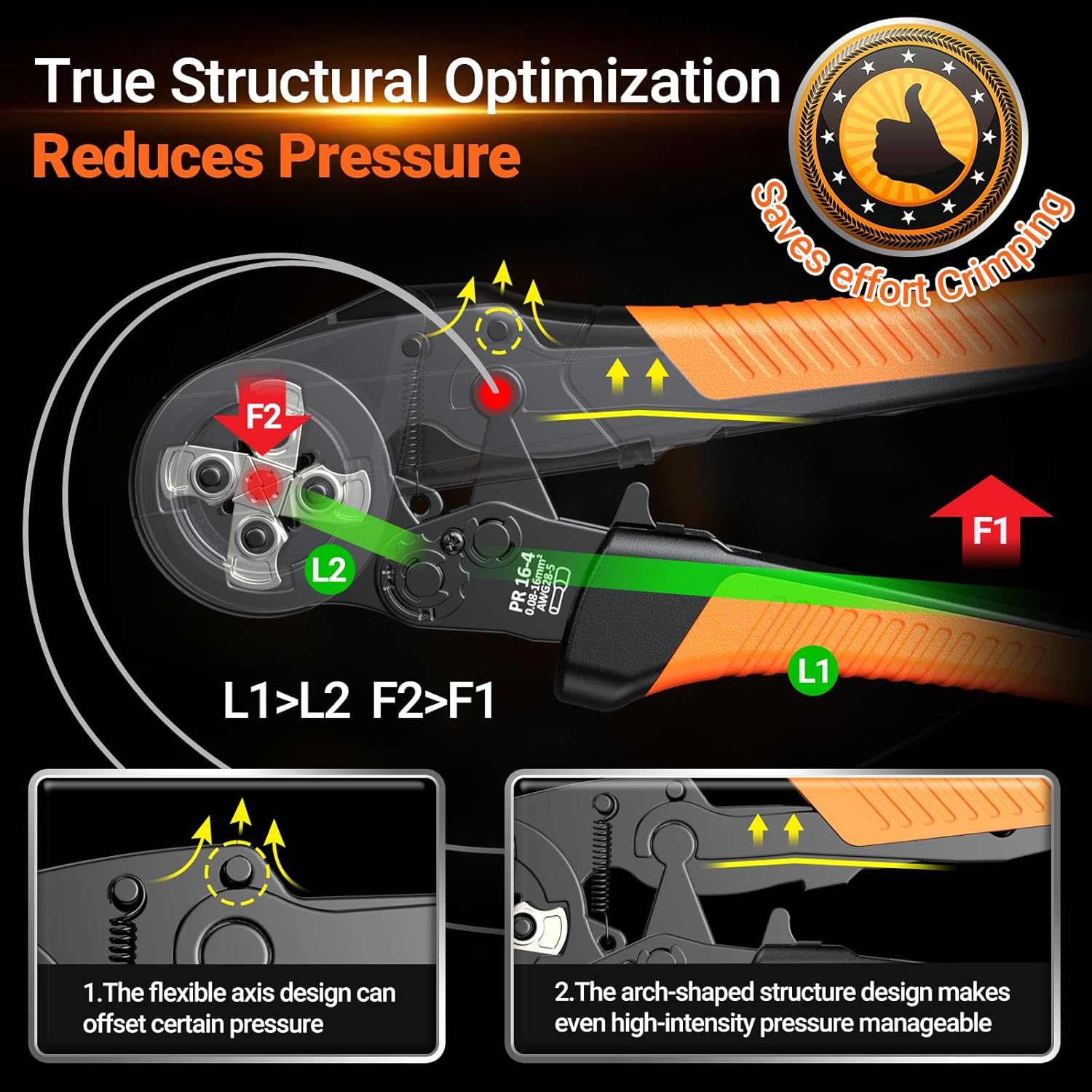 Pinza Crimpatrice con 1500 Capicorda 0,08-16mm² - immagine 4