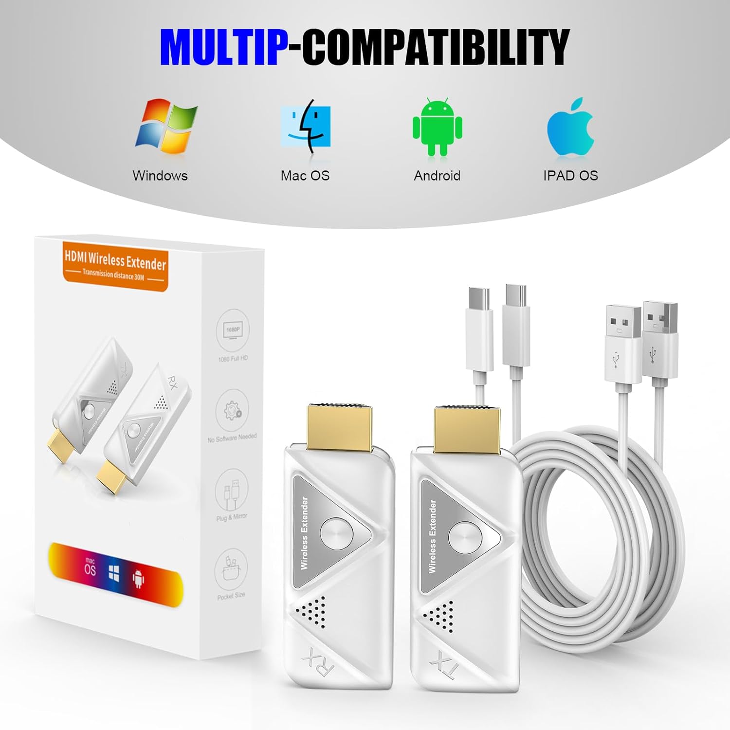 Trasmettitore e Ricevitore Wireless HDMI 2.4G/5G - immagine 5