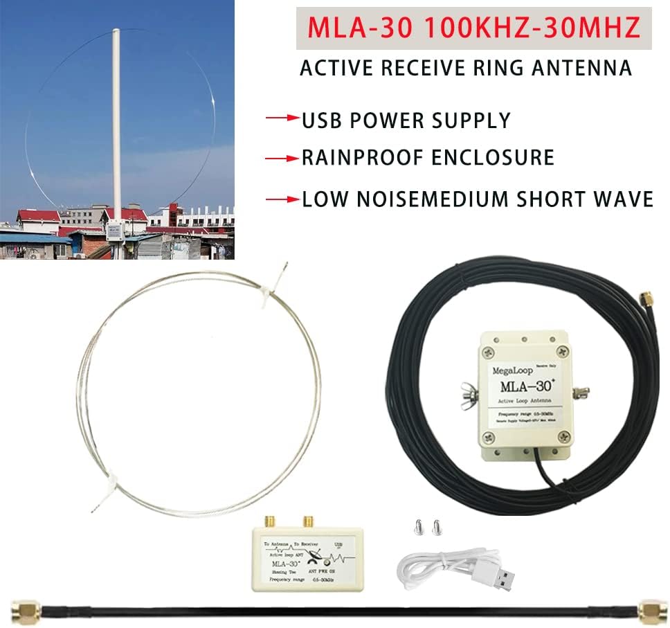 MLA30+ Plus Loop Active Antenna AM FM 0,5-30 MHz - immagine 4