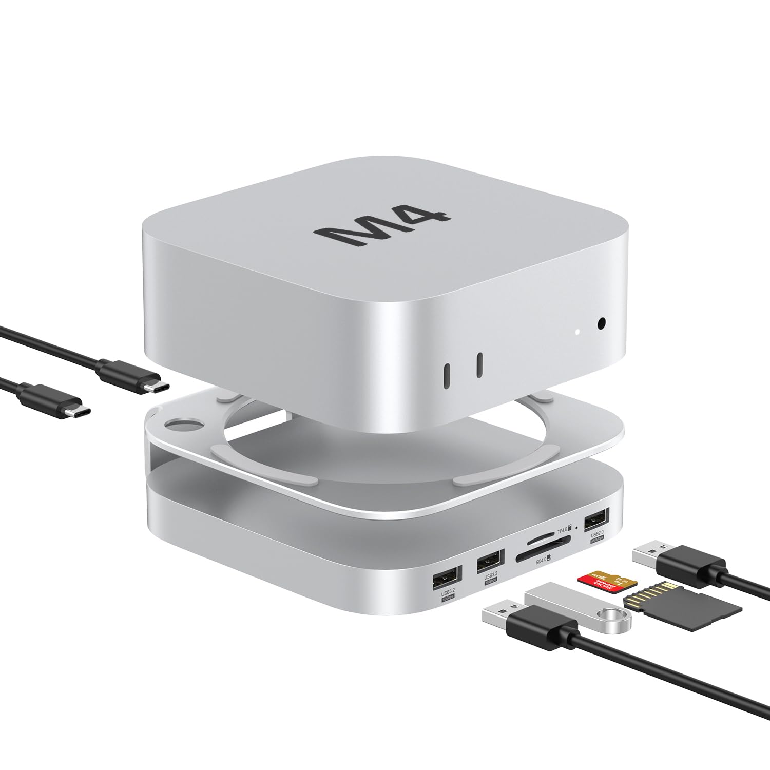 Docking Station 9 in 1 per Mac Mini M4/M4 Pro