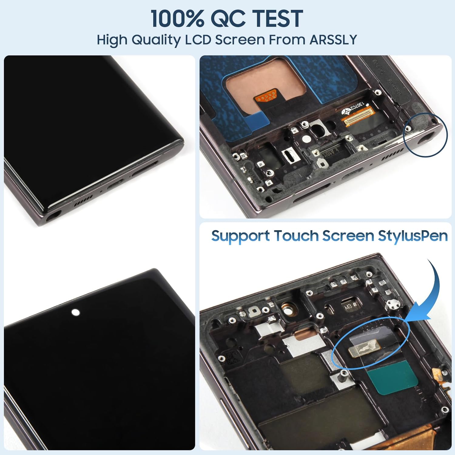 LCD Schermo per Samsung S23 Ultra 5G con Cornice, Nero - immagine 7